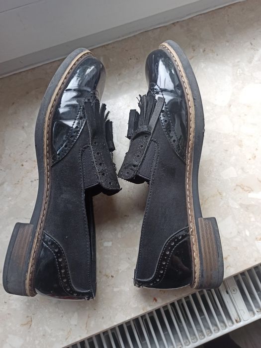 Mokasyny czarne graceland Deichmann 38