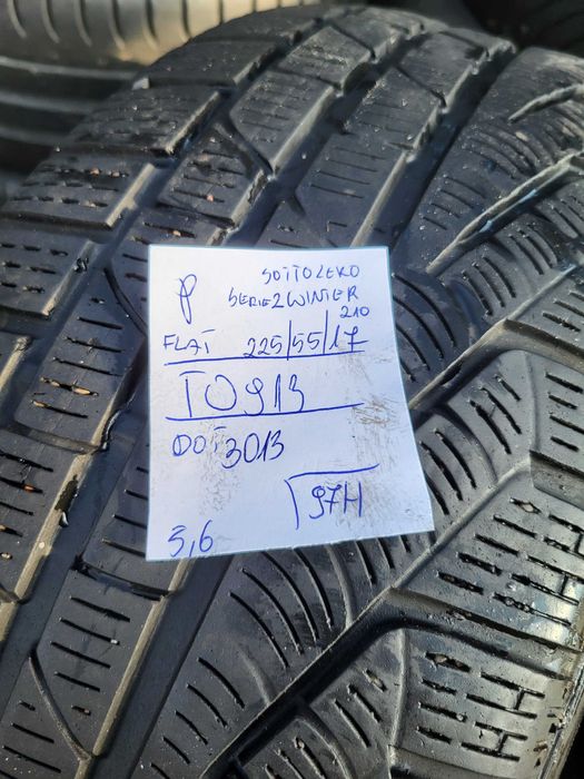 [2szt] Pirelli 225/55 r17 Zima /// 5,5mm!!! RSC RUNFLAT MONTAŻ GRATIS