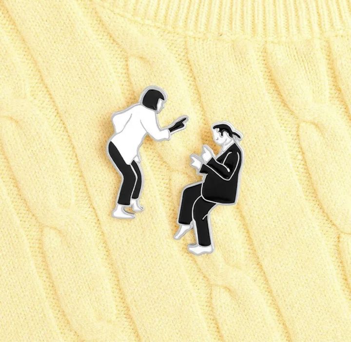 2 Pins NOVOS do filme Pulp Fiction