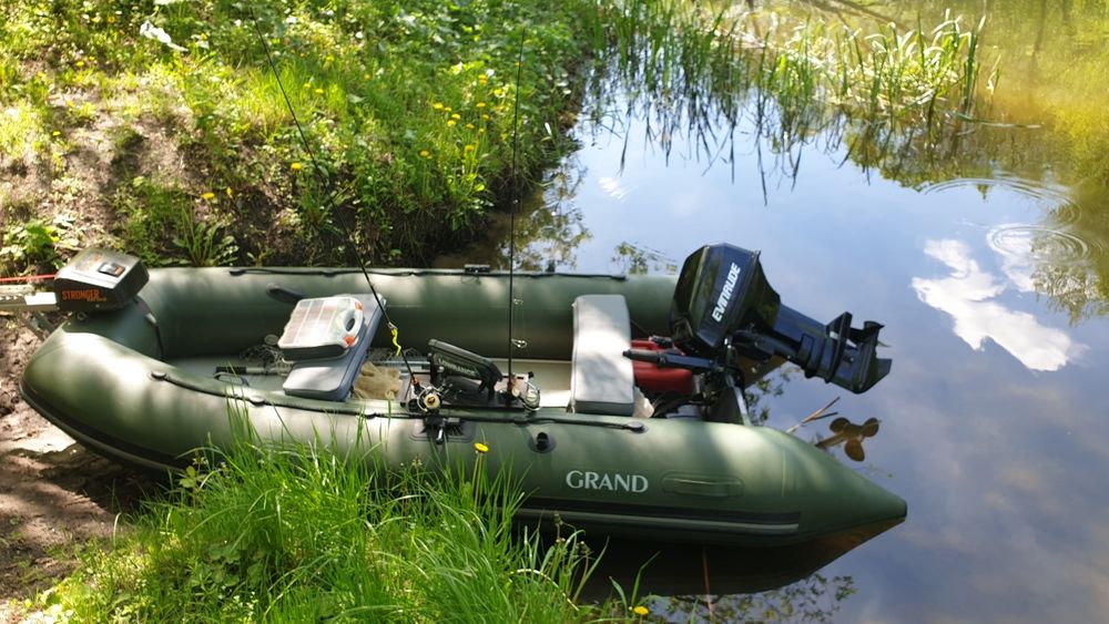 Лодка Grand 330 и мотор Evinrude 15