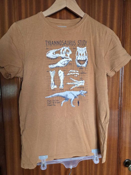T-shirts Minecraft, Marvel, Tetris, dinossauros