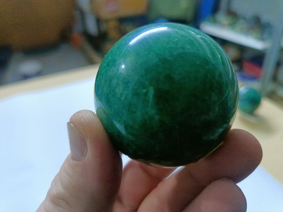 Naturalny kamień Awenturyn kula polerowana
