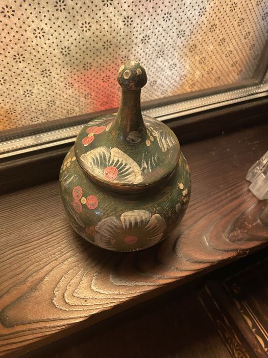 Деревянная посуда сахарница