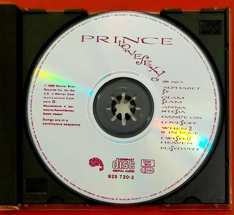 CD - Lovesexy -  PRINCE