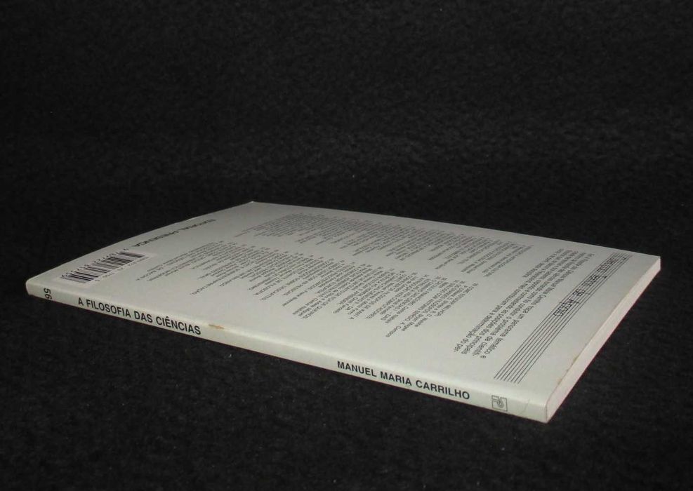 Livro A Filosofia das Ciências Manuel Maria Carrilho 1ª edição 1994