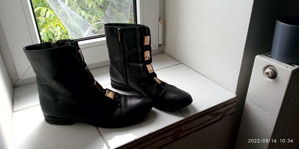 botki ze skóry workery