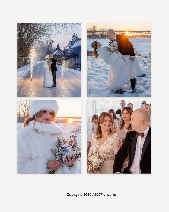 Reportaż ślubny - minimum 700 wyretuszowanych zdjęć