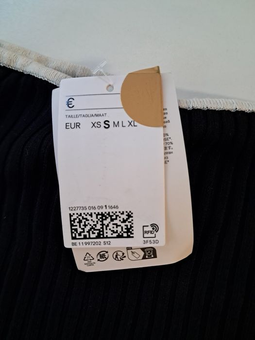 Camisola de malha canelada