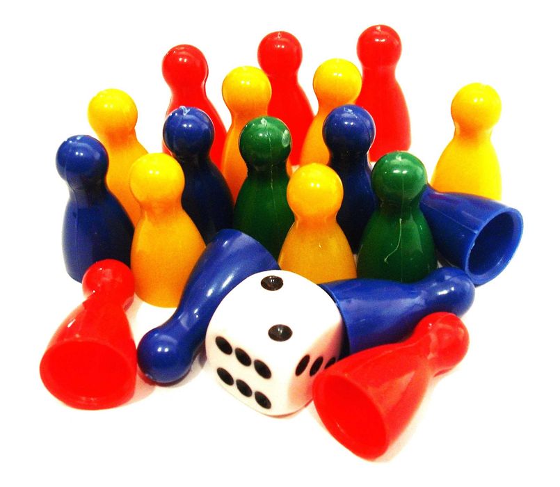 Majora Cartão de jogo antigo com oferta de dado e 8 pinos.