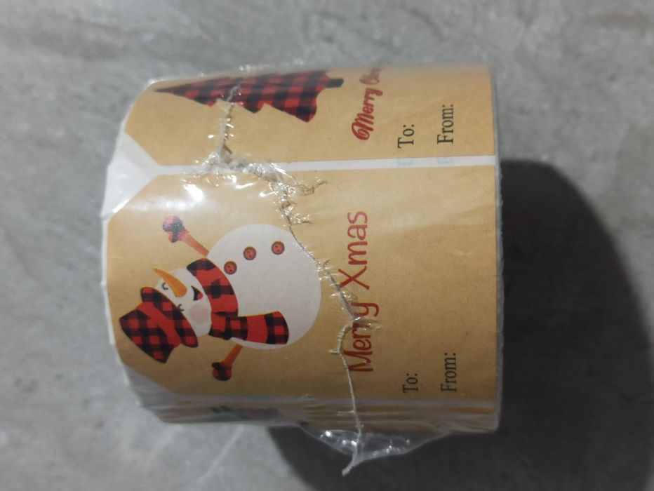 Новогодние рождественские наклейки 250 шт