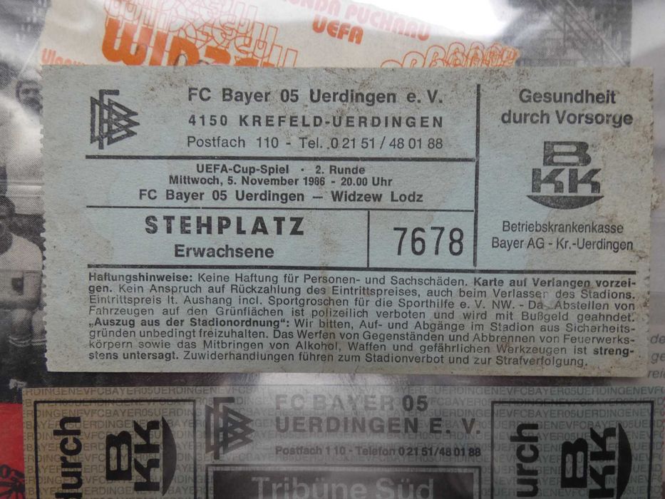 Bilet Bayer U. - Widzew