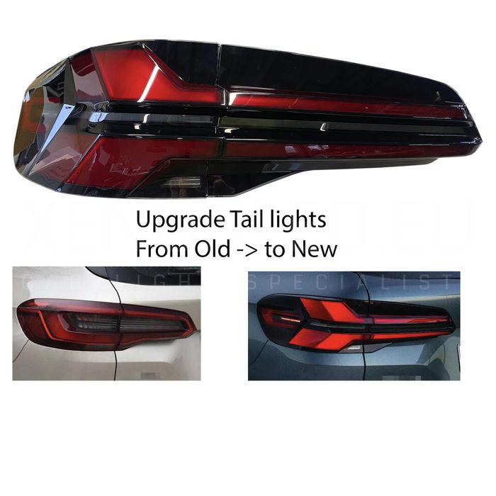 Фонарі BMW X5 G05 LCI, ліхтарі, ретрофіт комплект