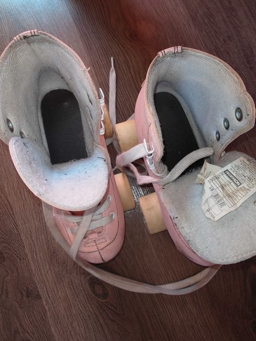 Wrotki Oxelo r. 31 / pudrowy róż