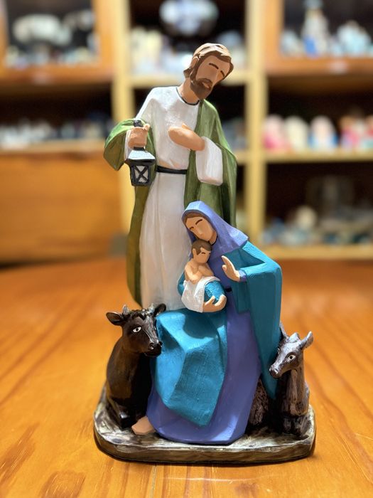 Sagrada família pintada à mão