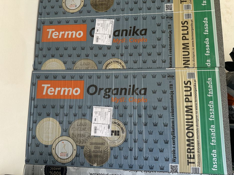 Styropian 20cm Termo Organika Termonium Plus 0,031 Grafit kolki i zaslepki