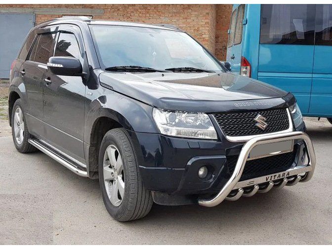 Suzuki Grand Vitara 2005-2017 рр. Кенгурятник WT004 (нерж)