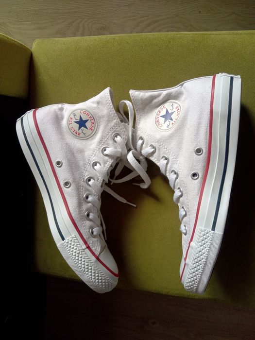 Converse trampki rozmiar 36,5 powyżej kostki białe