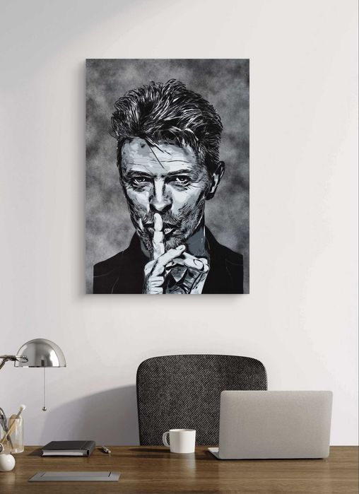 David Bowie Pintura original em tela