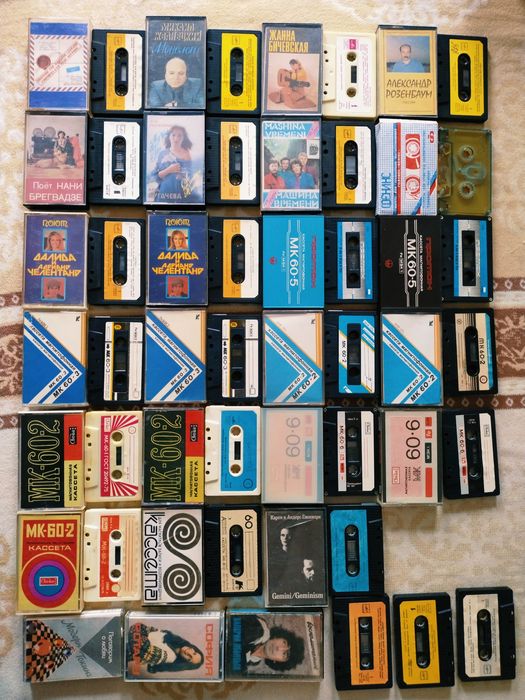 Аудиокасети СРСР та з 90х.  Мелодия і тд