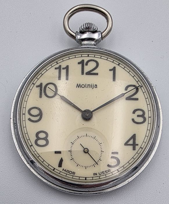 Mołnia Molnija zegarek kieszonkowy radziecki USSR CCCP  vintage