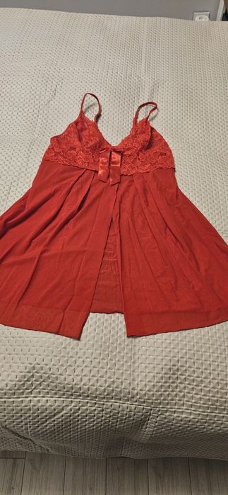 Koszulka nocna czerwona sexy XL