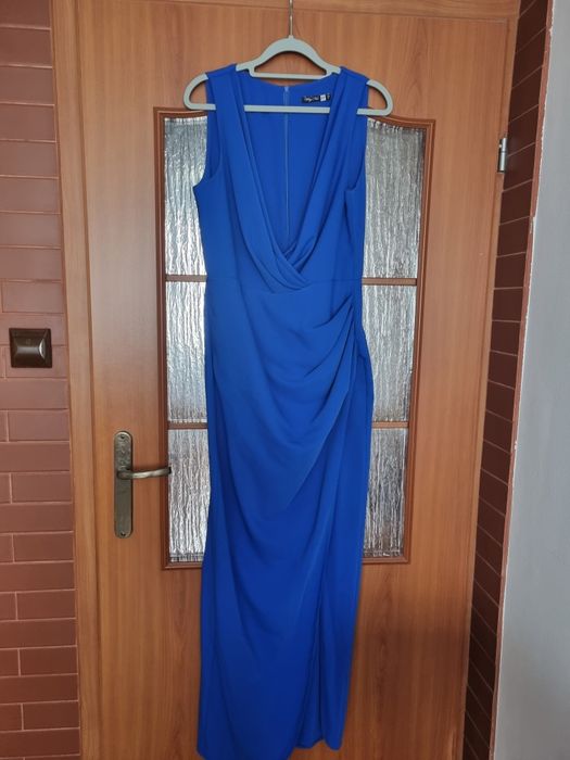 Sukienka chabrowa maxi