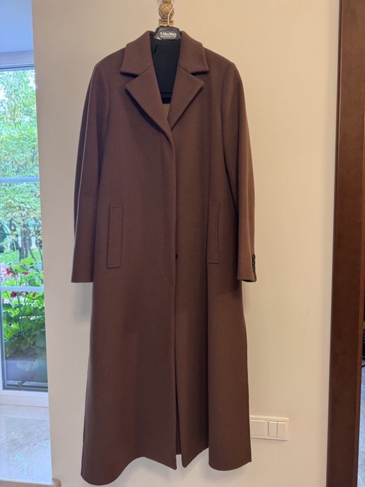 Пальто Weekend Max Mara «Cucito a mano», довге, вовна, р. IT 46. Оригінал
