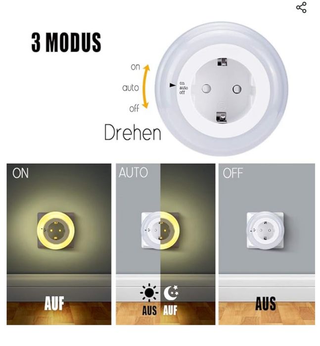 Gniazda Emotionlite ELN-052-3 LED 3 szt.