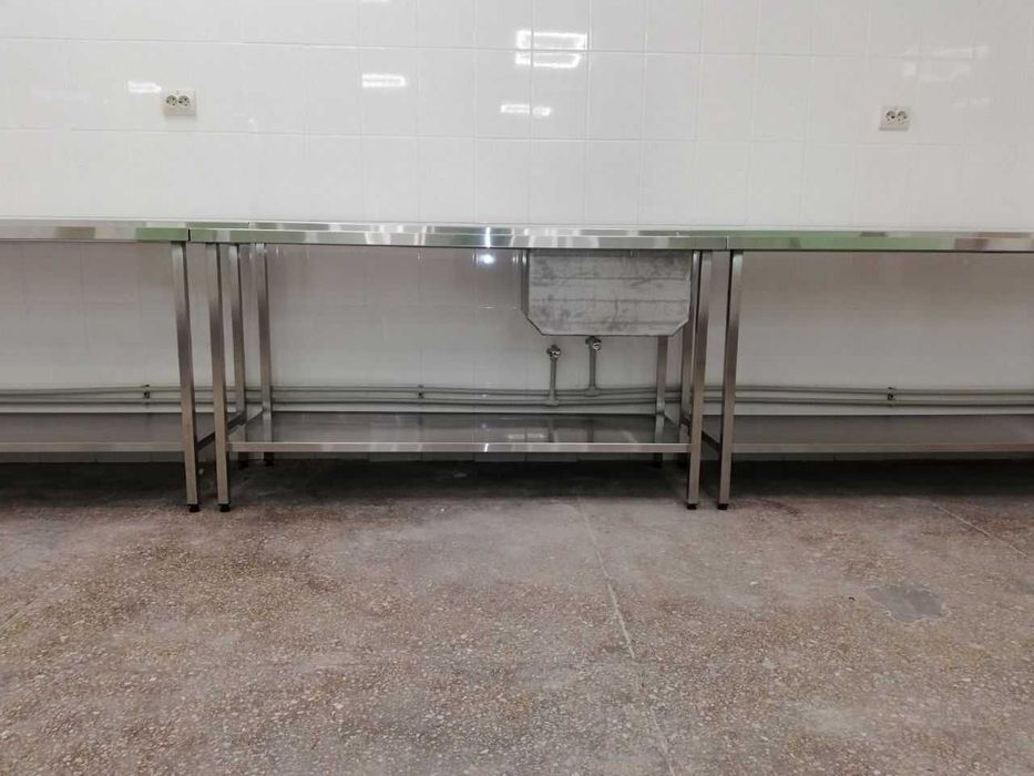 Нержавійка: столи, мийки, шпильки, гастроємності, в наявності/заказ