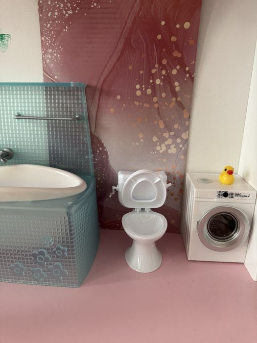 Унітаз іграшка для лялькового будиночка. Туалет