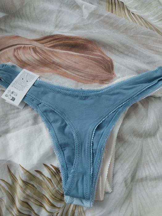 Bawełniane stringi 5 sztuk S 36