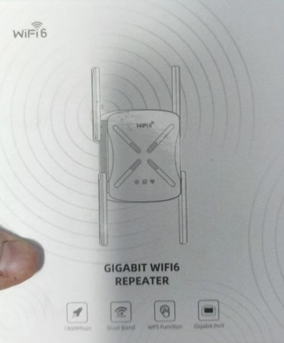 Потужний Wi-Fi 6 Підсилювач (Репітер) Comfast 1800Mbps Gigabit