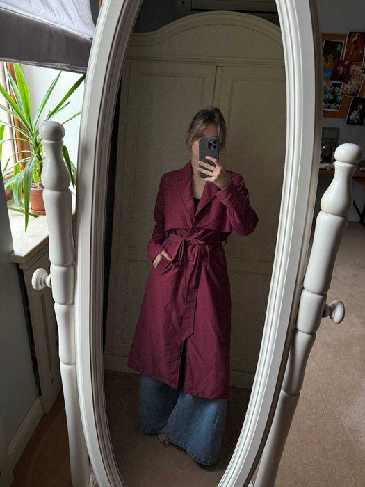 Тренч малиновий Monki