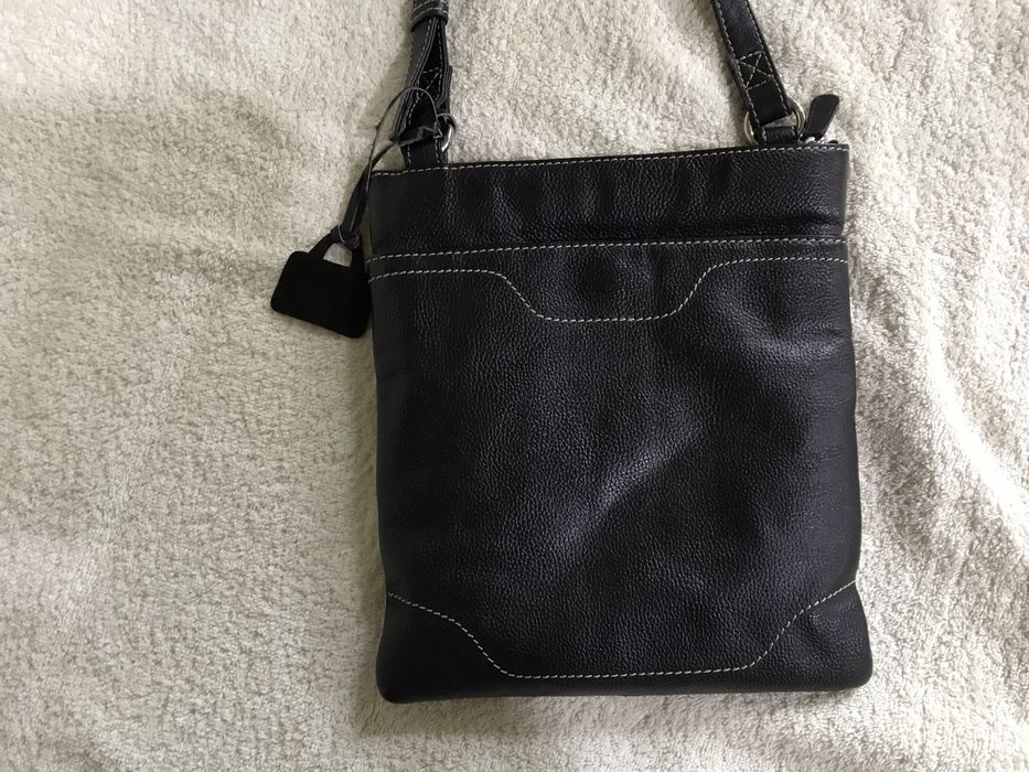 Подарок мужчине. Новая мужская кожаная сумка, Италия. 24/21 см