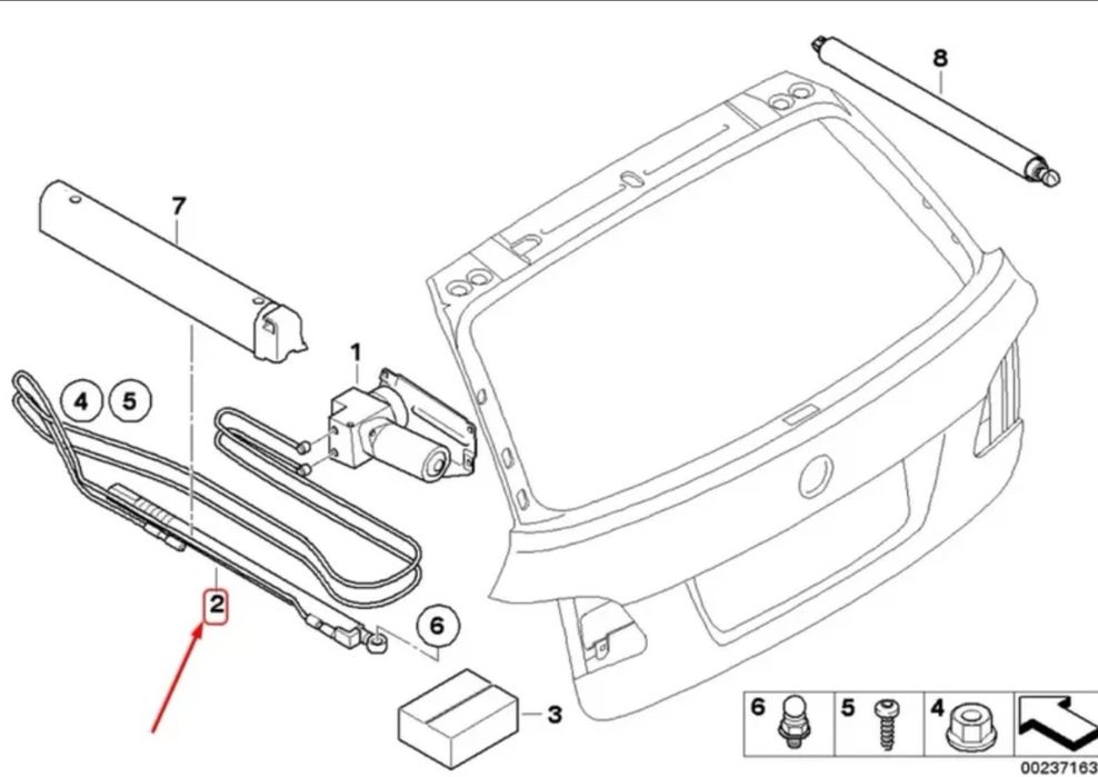 Cilindro hidráulico mala bmw e61