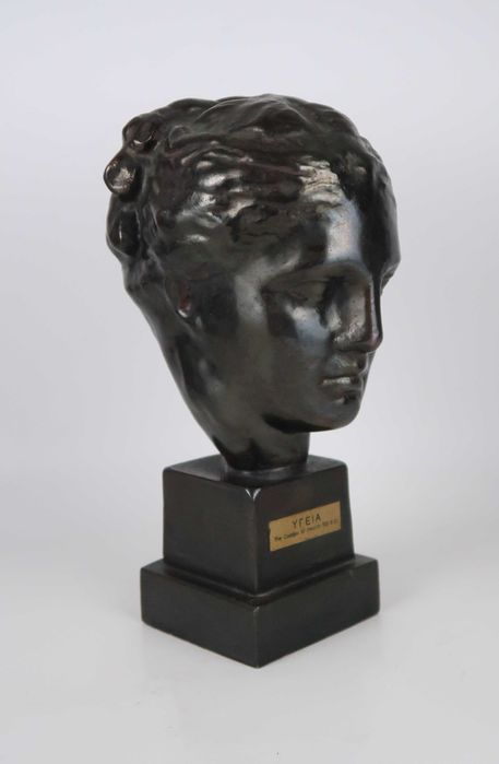 Busto de Hygeia - Metal Art Patinado