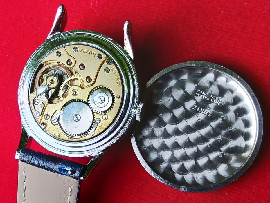 Zenith 35mm odnowiona tarcza i koperta. Zegarek jak nowy.