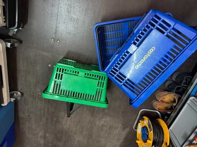 Cesta de armazenamento portátil de plástico(unidades x3)