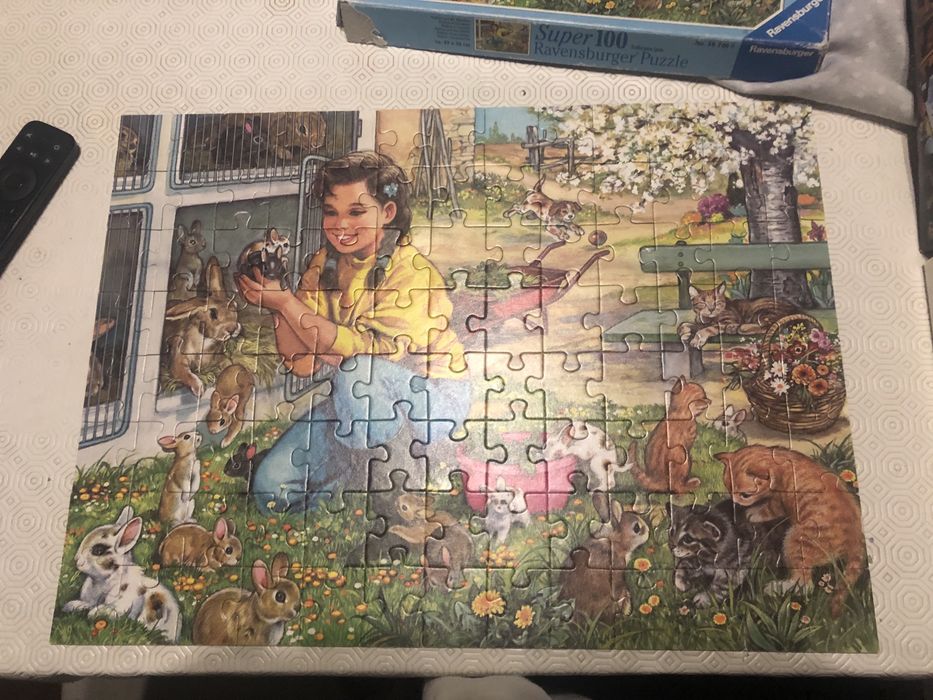 Puzzle gatos e coelhos