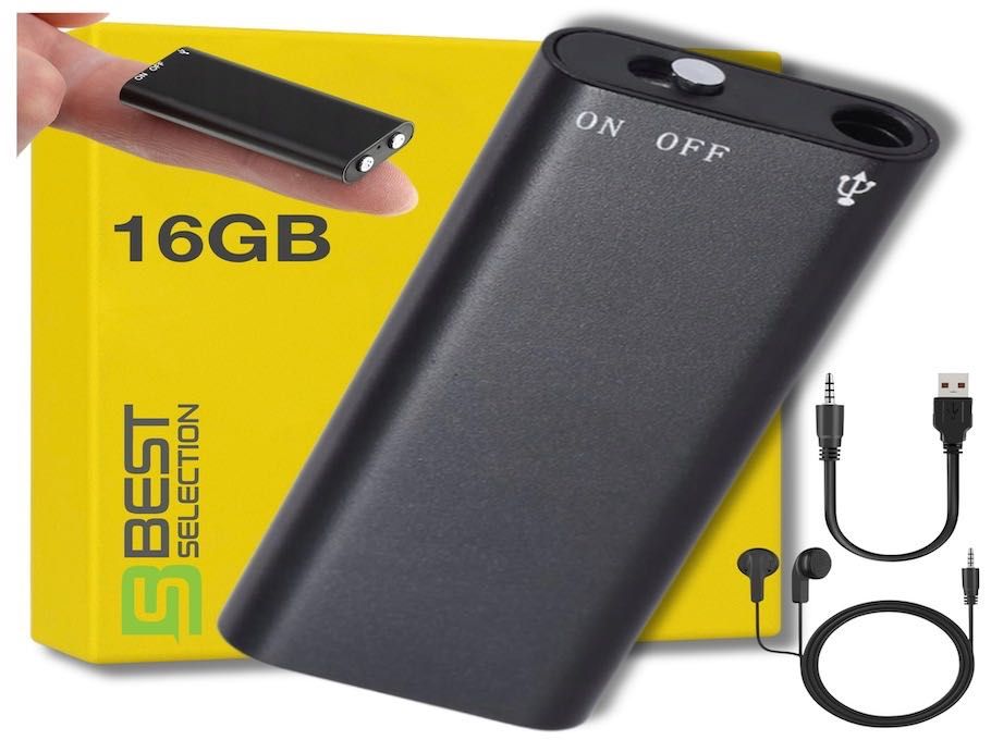 Dyktafon Pluskwa Mini Podsłuch Szpiegowski Detekcja Rejestrator ZESTAW