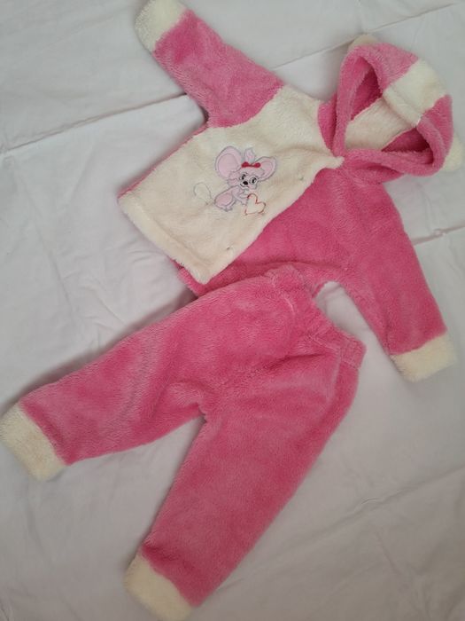 Теплий махровий костюм на дівчинку 92 см