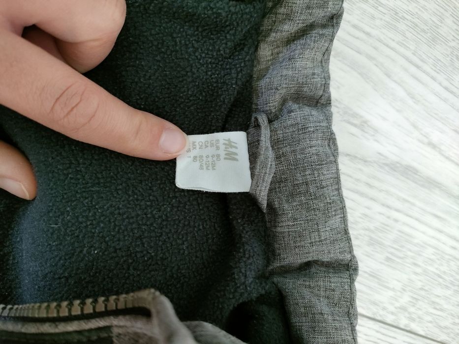 Kurtka kurteczka zimowa przejściowa 80 9-12 miesięcy h&m