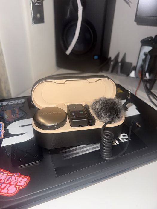 Microfones AnkerWork - Sistema Wireless (1 TX + 1 RX)