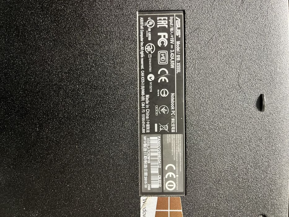 Asus X555L peças
