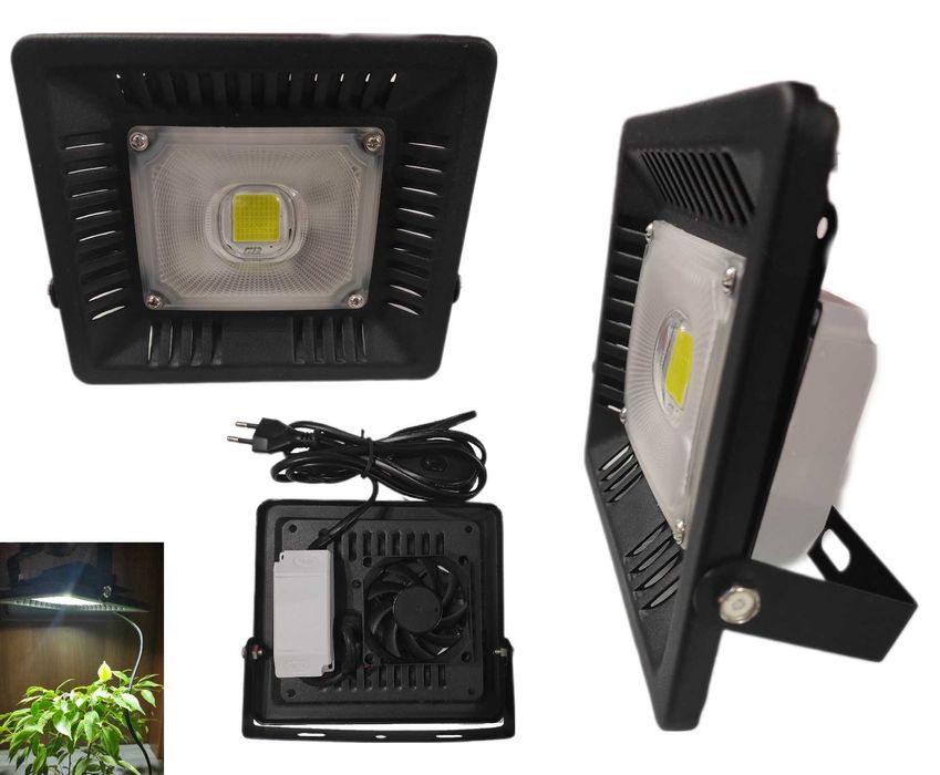 Panel biały LED - lampa COB GROW 30W - do uprawy roślin