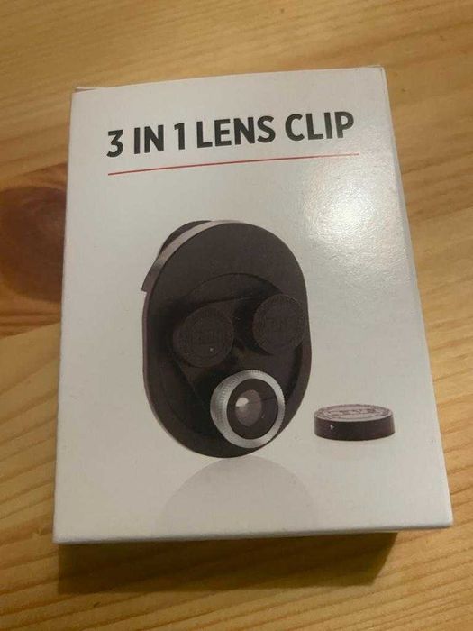Lentes para câmara de telemóvel com clip rotativo - NOVO