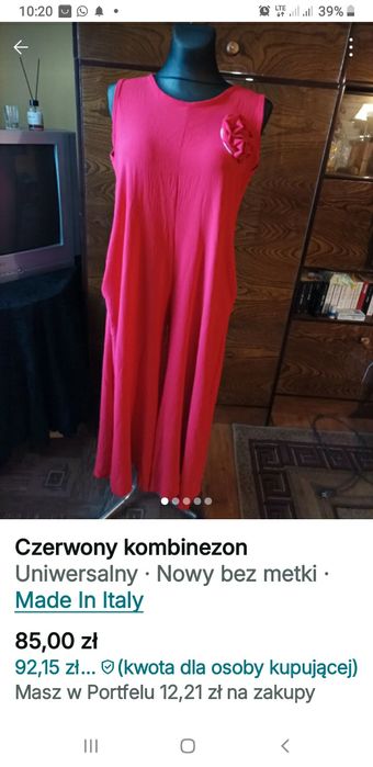 Kombinezon czerwony