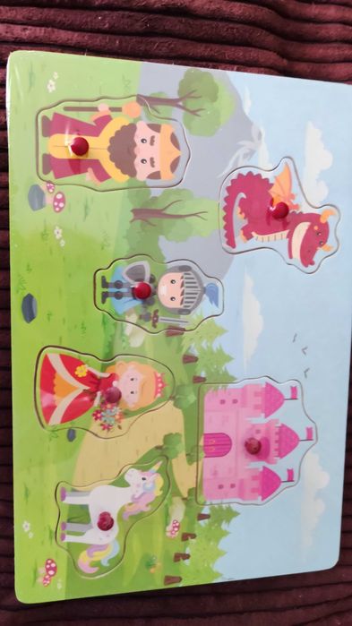 Układanka drewniana - Zamek królewski