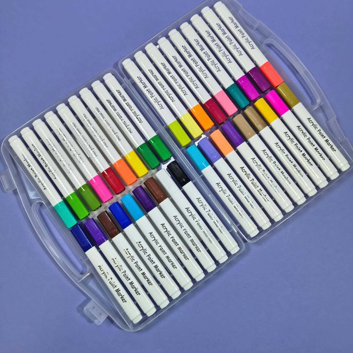 Маркери для розпису на футболках, сумках, чашках, вазах