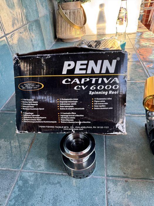 PENN Captiva CV 6000 | Caixa + Bobine Extra